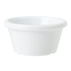 G.E.T. S-620-W White Melamine 2 Oz. Smooth Ramekin - 48 / CS