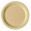 Cambro 725CWNR133 Camwear Beige 7" Narrow Rim Plate - 48 / CS -Libbey Kitchenware Store 106493