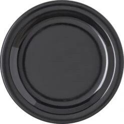 Carlisle 4350303 Dallas Ware 7-1/4" Black Salad Plate - 48 / CS