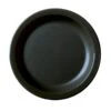 Cambro 65CWNR110 Camwear Black Narrow Rim 6-9/16" Plate - 48 / CS -Libbey Kitchenware Store 106603
