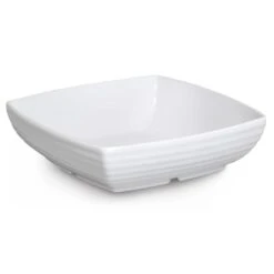 G.E.T. ML-68-W Milano White 3 Qt. Square Bowl