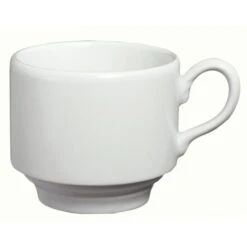 Homer Laughlin 6536000 Pristine® Stacking 8 Oz Teacup - 36 / CS
