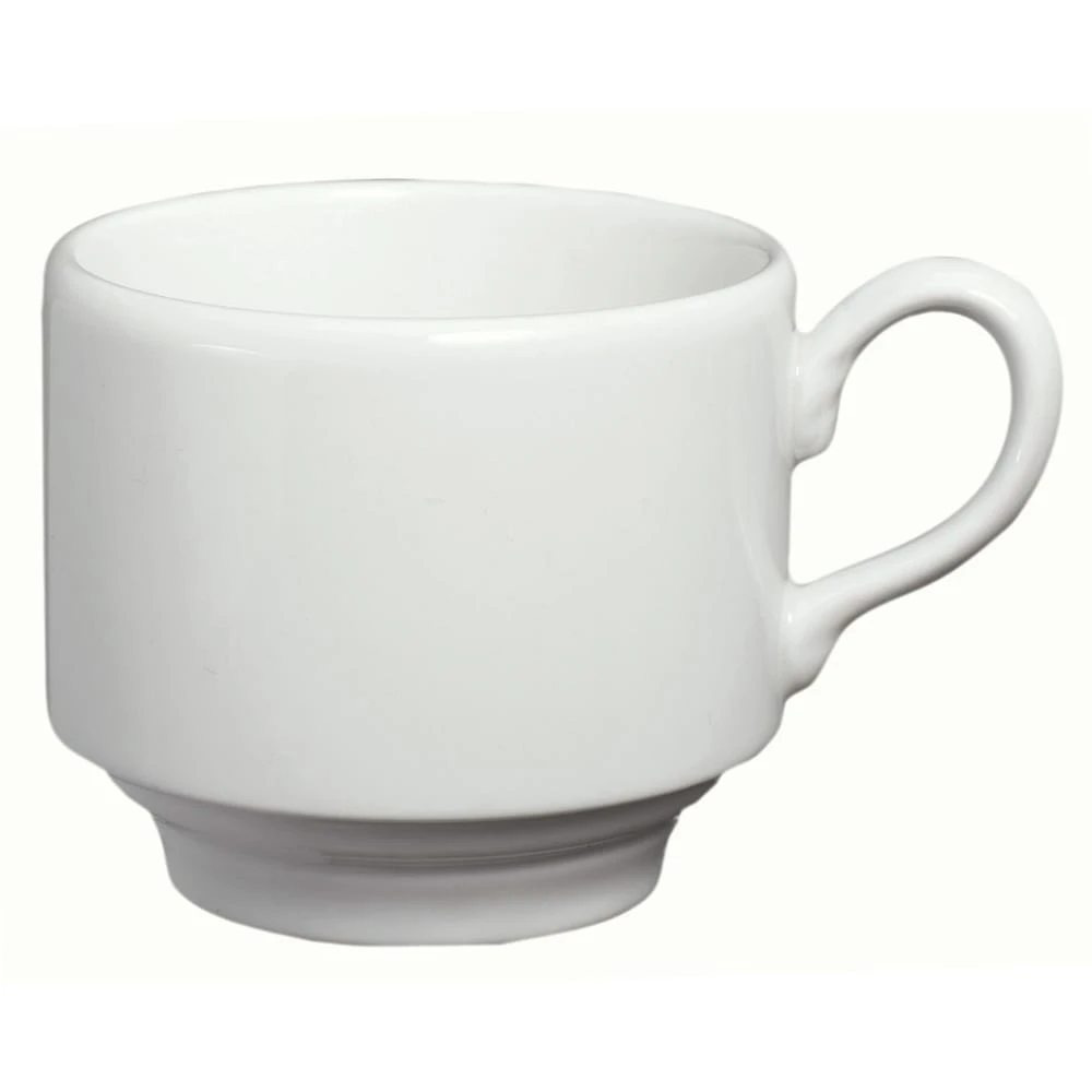 Homer Laughlin 6536000 Pristine® Stacking 8 Oz Teacup - 36 / CS 3 Homer Laughlin 6536000 Pristine® Stacking 8 Oz Teacup - 36 / CS
