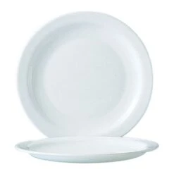 Arcoroc 57974 Restaurant White NR 7.5" Plate - 24 / CS