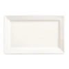 World Tableware SL-27 Slate Bright White Rectangular Plate - 12 / CS -Libbey Kitchenware Store 127454