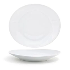 FOH DDP032WHP12 Ellipse 12" White Plate - 6 / CS