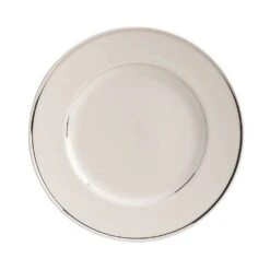 Homer Laughlin 03661191 Seville Platinum Line 6.25" Plate - 36 / CS