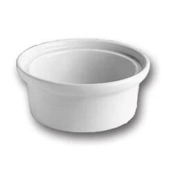Hall China 630BBWA Bright White 9 Oz. Casserole Without Lid - 24 / CS