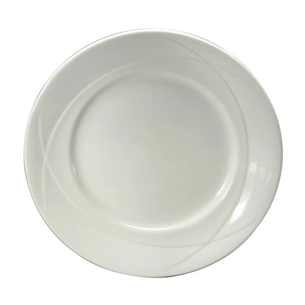 Oneida F1150000157 Vision White 11-1/4": Round Plate - 12 / CS 3 Oneida F1150000157 Vision White 11-1/4": Round Plate - 12 / CS