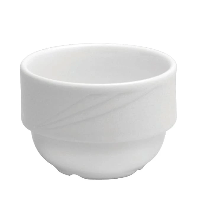 Buffalo R4510000700 Arcadia White Porcelain 7.5 Oz. Bouillon - 36 / CS 3 Buffalo R4510000700 Arcadia White Porcelain 7.5 Oz. Bouillon - 36 / CS