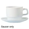 Arcoroc 22670 Restaurant White 4-1/4" Saucer - 48 / CS -Libbey Kitchenware Store 210859