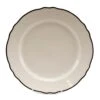 Homer Laughlin 542847 Styleline Black Carolyn 7.25" Plate - 36 / CS -Libbey Kitchenware Store 212058