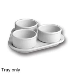 Hall® China HL8590AWHA White Triangular Dessert Sampler Tray - 12 / CS