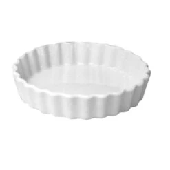 Hall® China 864-WH White 8 Oz. Round Fluted Souffle Dish - 24 / CS