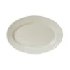 Tuxton TRE-012 Reno 10-1/2" Eggshell Oval Platter - 24 / CS -Libbey Kitchenware Store 224313