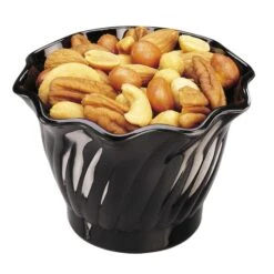 Cambro SRB5CW110 Black Camwear 5 Oz. Swirl Bowl - 24 / CS