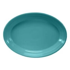 Homer Laughlin 456107 Fiesta Turquoise 9.58" Oval Platter