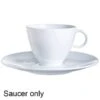 Arcoroc R0931 Vintage White Porcelain 4-3/4" Saucer - 24 / CS -Libbey Kitchenware Store 255846