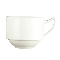 Syracuse China 987659364 Silk 8.5 Ounce Stacking Cup - 36 / CS