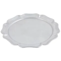 Bon Chef 2036 PEWTER Aluminum Queen Anne 16" Round Platter
