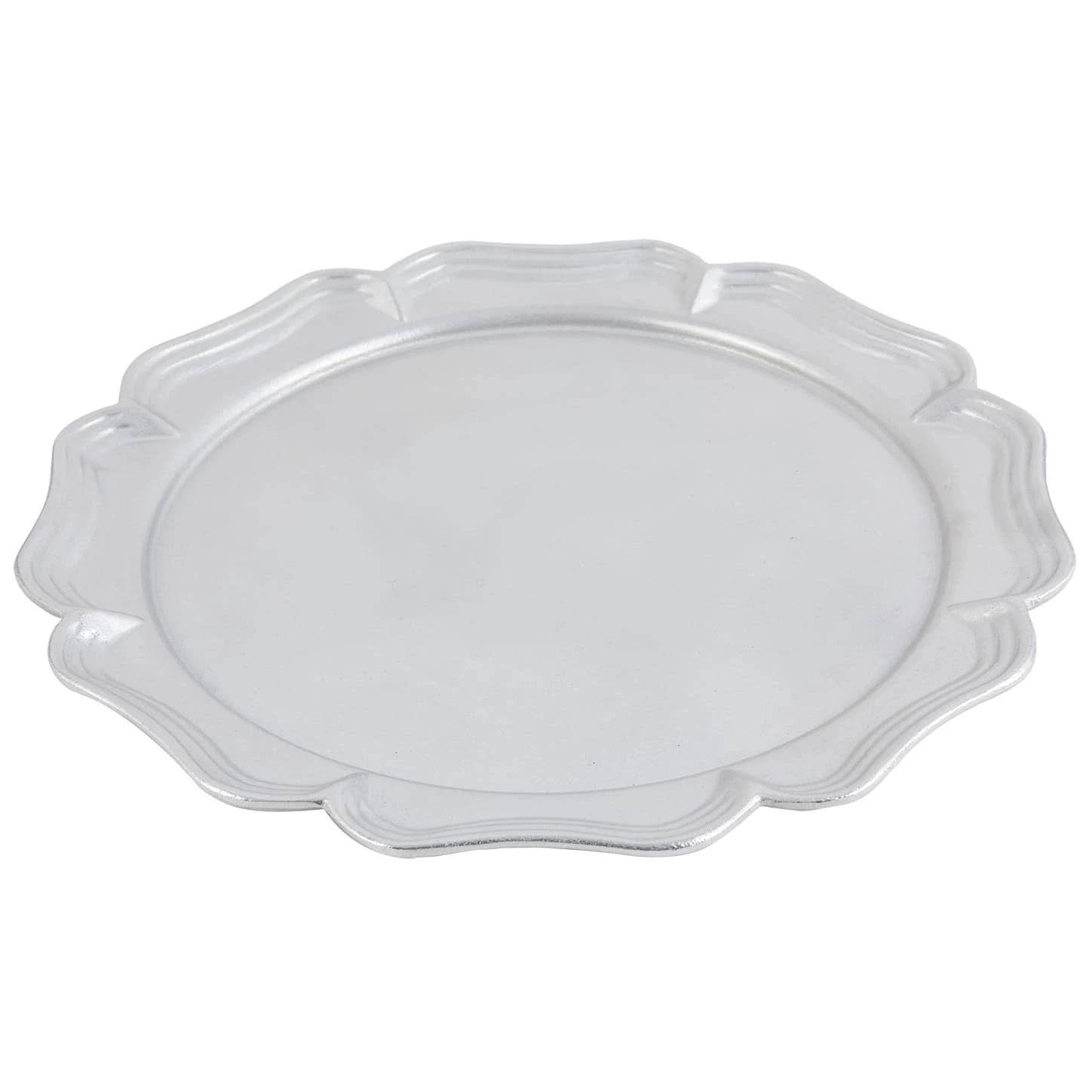 Bon Chef 2036 PEWTER Aluminum Queen Anne 16" Round Platter 3 Bon Chef 2036 PEWTER Aluminum Queen Anne 16" Round Platter