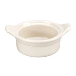 Vertex China VRE-133 Vista 9 Oz White Casserole With Handles - 24 / CS