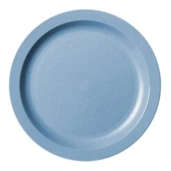 Cambro 9CWNR401 Slate Blue Camwear Narrow Rim 9" Plate - Dozen