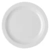 Cambro 10CWNR148 White Camwear Narrow Rim 10" Plate - 48 / CS -Libbey Kitchenware Store 326165