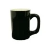 Vertex China LH-BKW Vista 11 Oz. Black / White Log Home Mug - 36 / CS -Libbey Kitchenware Store 362044