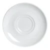 Varick 6900E530 Classic Cafe White 6-1/4" Double Well Saucer - 12 / CS -Libbey Kitchenware Store 377807
