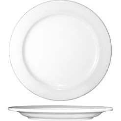 International Tableware DO-9 White Porcelain 9.75" Plate - 24 / CS