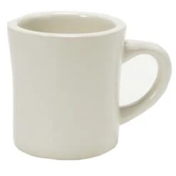 Tuxton BEM-090B 9 Oz. Eggshell Diner Mug - 24 / CS