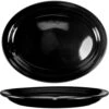 International Tableware CAN-14-B Black 13-1/4 " Platter - 12 / CS -Libbey Kitchenware Store 396845