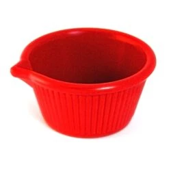 Gessner 0387A RED Melamine 3 Oz. Spouted Ramekin - 36 / CS