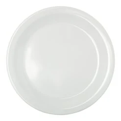 Carlisle KL20402 Kingline White Melamine Pie Plate - Dozen