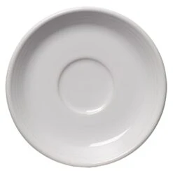 Homer Laughlin 470100 Fiesta White 5-7/8" Saucer - 12 / CS