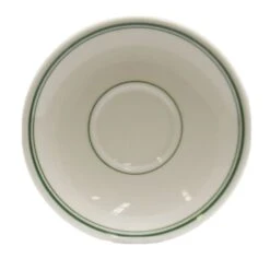 Homer Laughlin China 2821 Green Band 6" Boston Saucer - 36 / CS