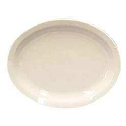 Homer Laughlin 26000 Undecorated NR 11-3/8" Oval Platter - Dozen