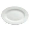 Buffalo F8010000373 Bright White Ware 13" Oval Platter - 12 / CS -Libbey Kitchenware Store 405391