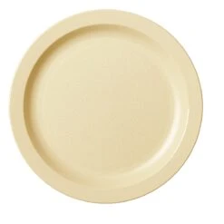 Cambro 9CWNR133 Beige Camwear Narrow Rim 9" Plate - Dozen