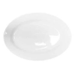 World Tableware PWC-16 Princess White 8-1/8" Oval Platter - 36 / CS