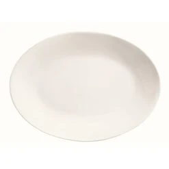World Tableware 840-530R-30 Porcelana Oval Coupe Platter - 12 / CS