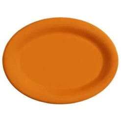 G.E.T. OP-950-RO Mardi Gras Rio Orange 9-3/4" Platter - 24 / CS