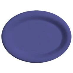 G.E.T. OP-950-PB Mardi Gras Peacock Blue 9-3/4" Platter - 24 / CS