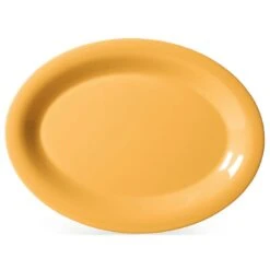 G.E.T. OP-120-TY Mardi Gras Tropical Yellow 12" Platter - 12 / CS