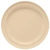 G.E.T. DP-506-T SuperMel Tan 6.5" Salad Plate - 48 / CS -Libbey Kitchenware Store 409635