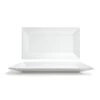 FOH SPT000WHP10 Kyoto 18" X 10" White Platter - 2 / CS