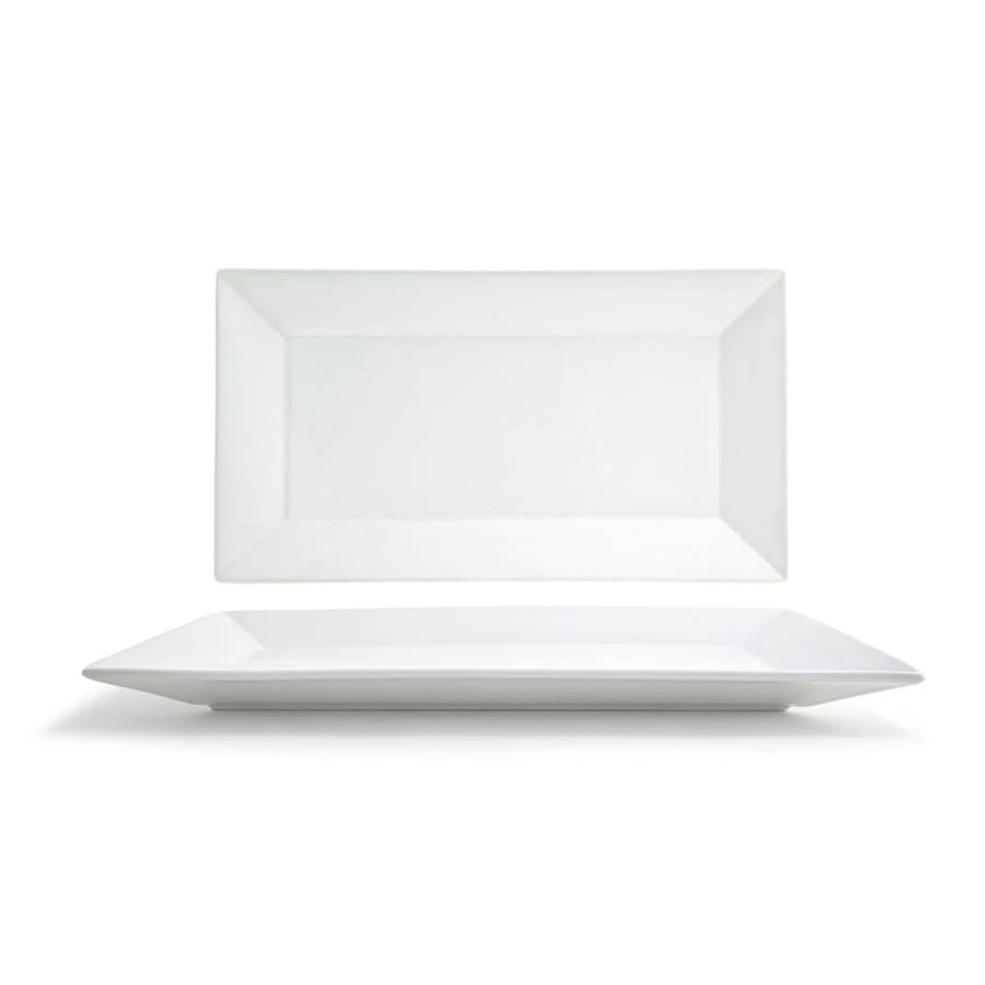 FOH SPT000WHP10 Kyoto 18" X 10" White Platter - 2 / CS 3 FOH SPT000WHP10 Kyoto 18" X 10" White Platter - 2 / CS