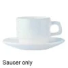 Arcoroc 22712 Restaurant White 5-7/8" Saucer - 36 / CS -Libbey Kitchenware Store 440285