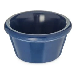 Carlisle S85260 Cobalt Blue Smooth 2 Oz. Melamine Ramekin - Dozen